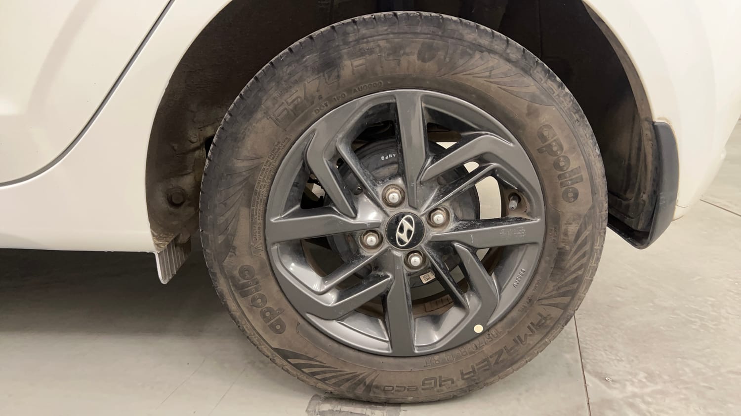 Used 2020 Hyundai Grand i10 Nios Sportz 1.2 Kappa VTVT Petrol Manual tyres LEFT REAR TYRE RIM VIEW