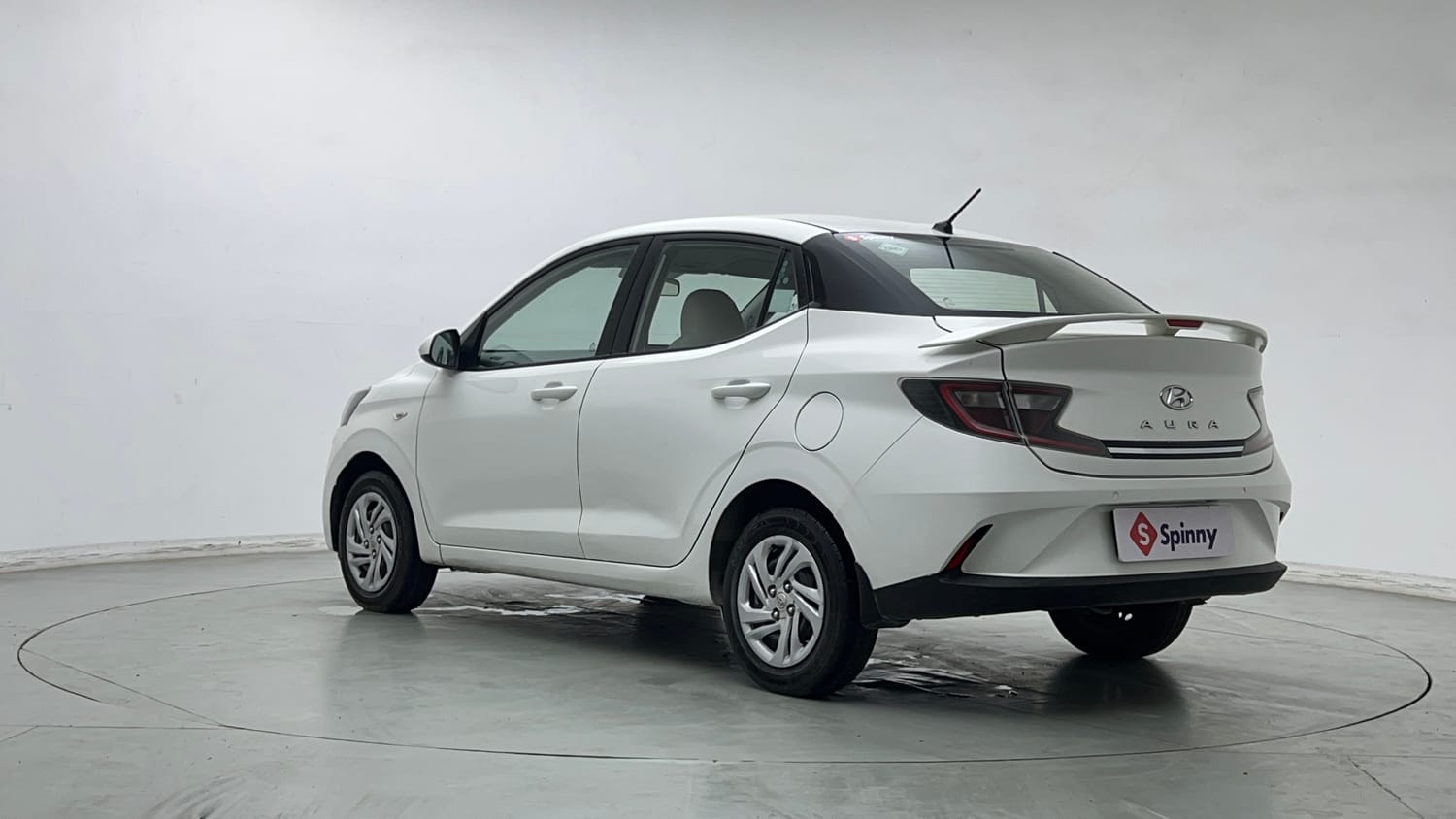 Used 2021 Hyundai Aura S 1.2 CNG Cng Manual exterior LEFT REAR CORNER VIEW