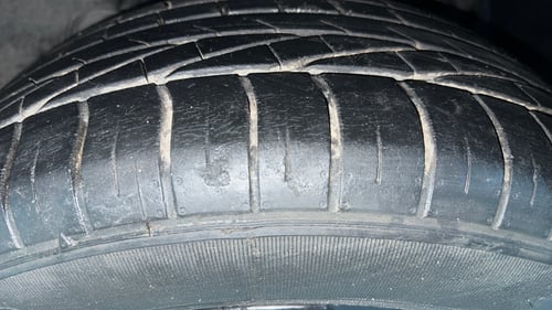 Used 2021 Tata Nexon XZA Plus (S) Petrol Automatic tyres LEFT FRONT TYRE TREAD VIEW