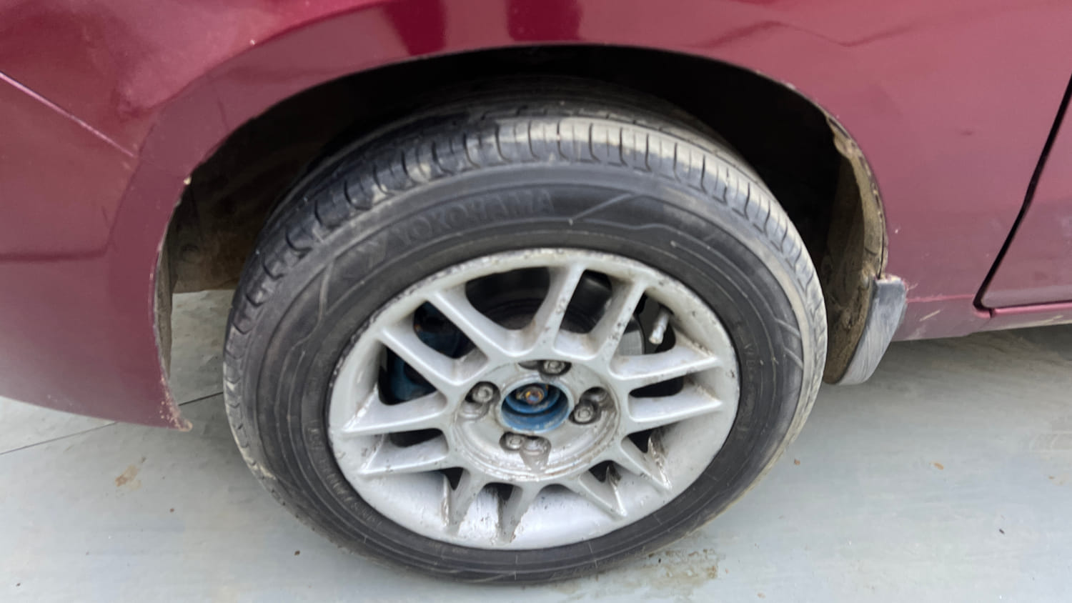 Used 2012 Maruti Suzuki Alto K10 VXi Petrol Manual tyres LEFT FRONT TYRE RIM VIEW