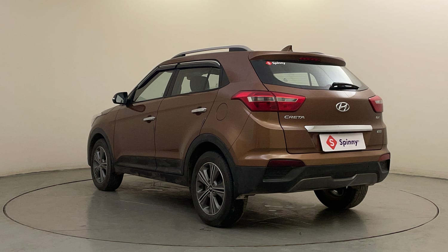 Used 2017 Hyundai Creta 1.6 SX Plus AT Petrol Petrol Automatic exterior LEFT REAR CORNER VIEW