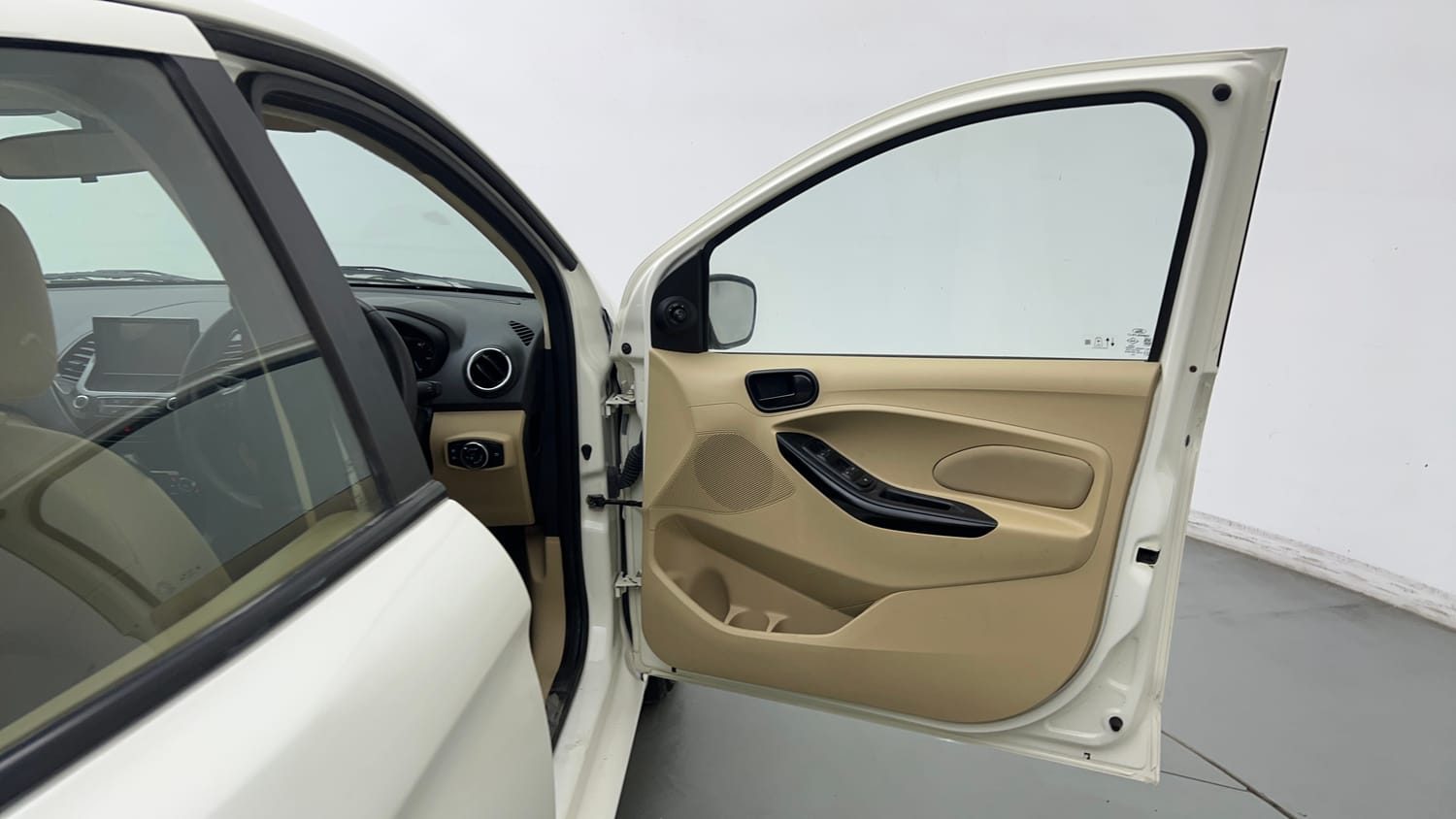 Used 2021 Ford Figo Aspire Titanium Plus 1.2 Ti-VCT Petrol Manual interior RIGHT FRONT DOOR OPEN VIEW