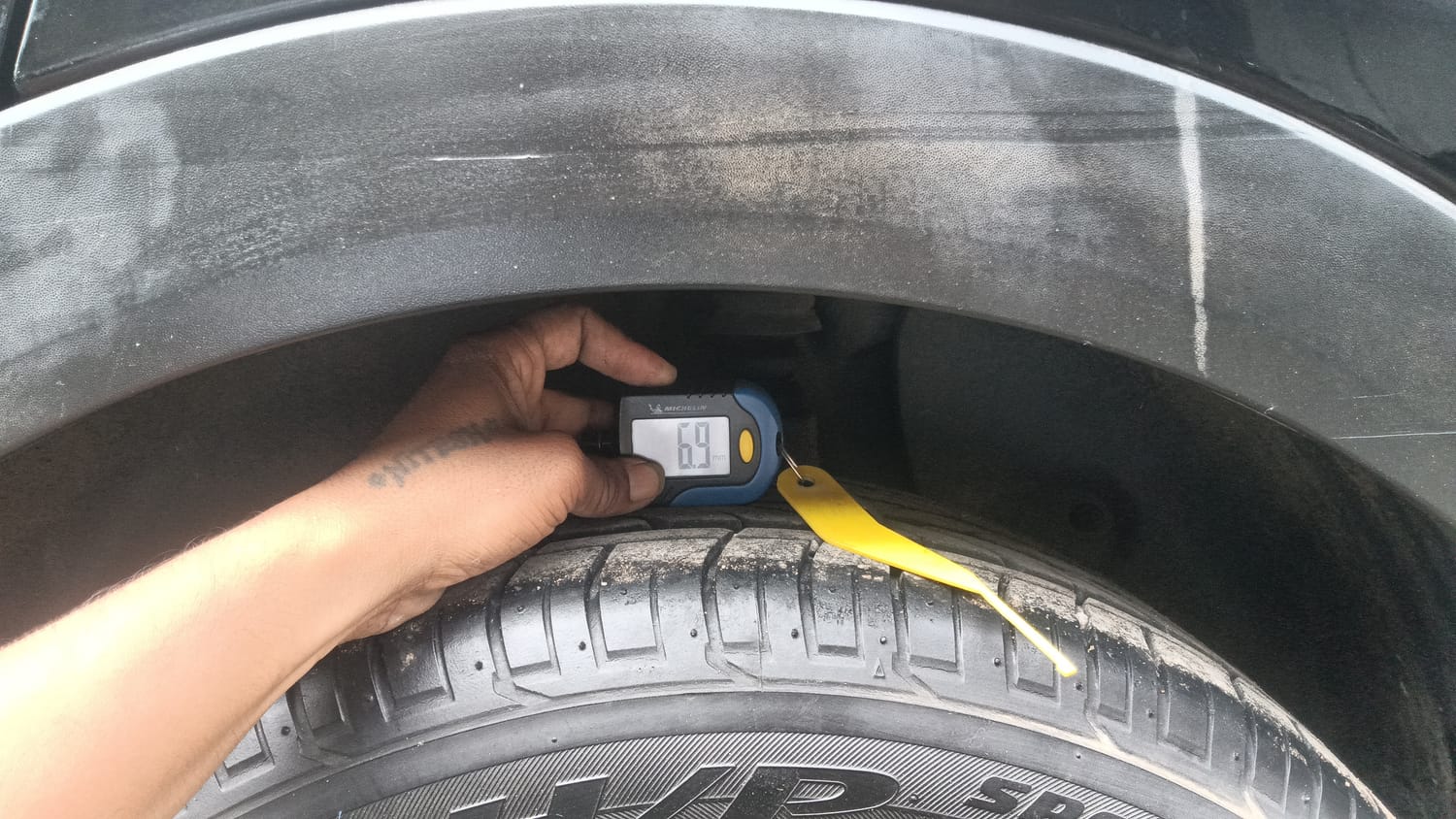 Used 2018 Hyundai Creta SX 1.6 AT Petrol Petrol Automatic tyres LEFT REAR TYRE TREAD VIEW