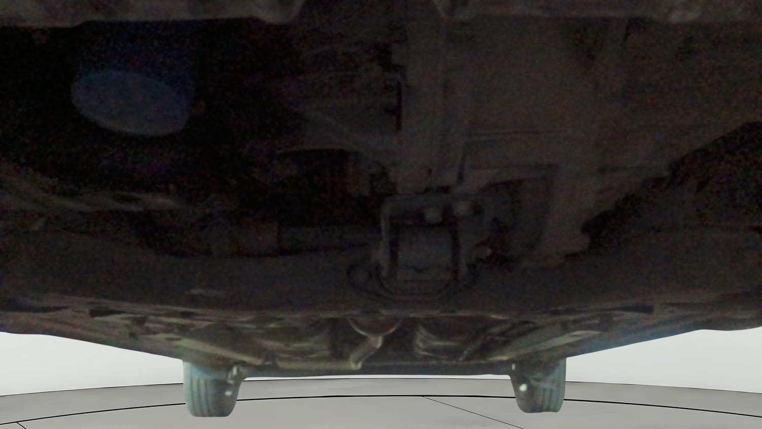 Used 2021 Hyundai Grand i10 Nios Sportz 1.2 Kappa VTVT Petrol Manual extra FRONT LEFT UNDERBODY VIEW
