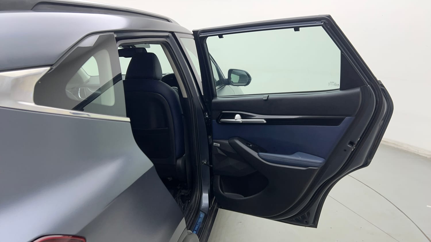 Used 2022 Kia Seltos X Line 1.4 DCT Petrol Automatic interior RIGHT REAR DOOR OPEN VIEW