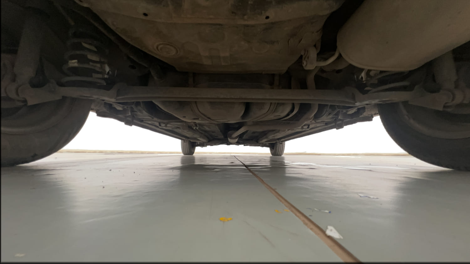 Used 2014 Maruti Suzuki Celerio LXi Petrol Manual extra REAR UNDERBODY VIEW (TAKEN FROM REAR)