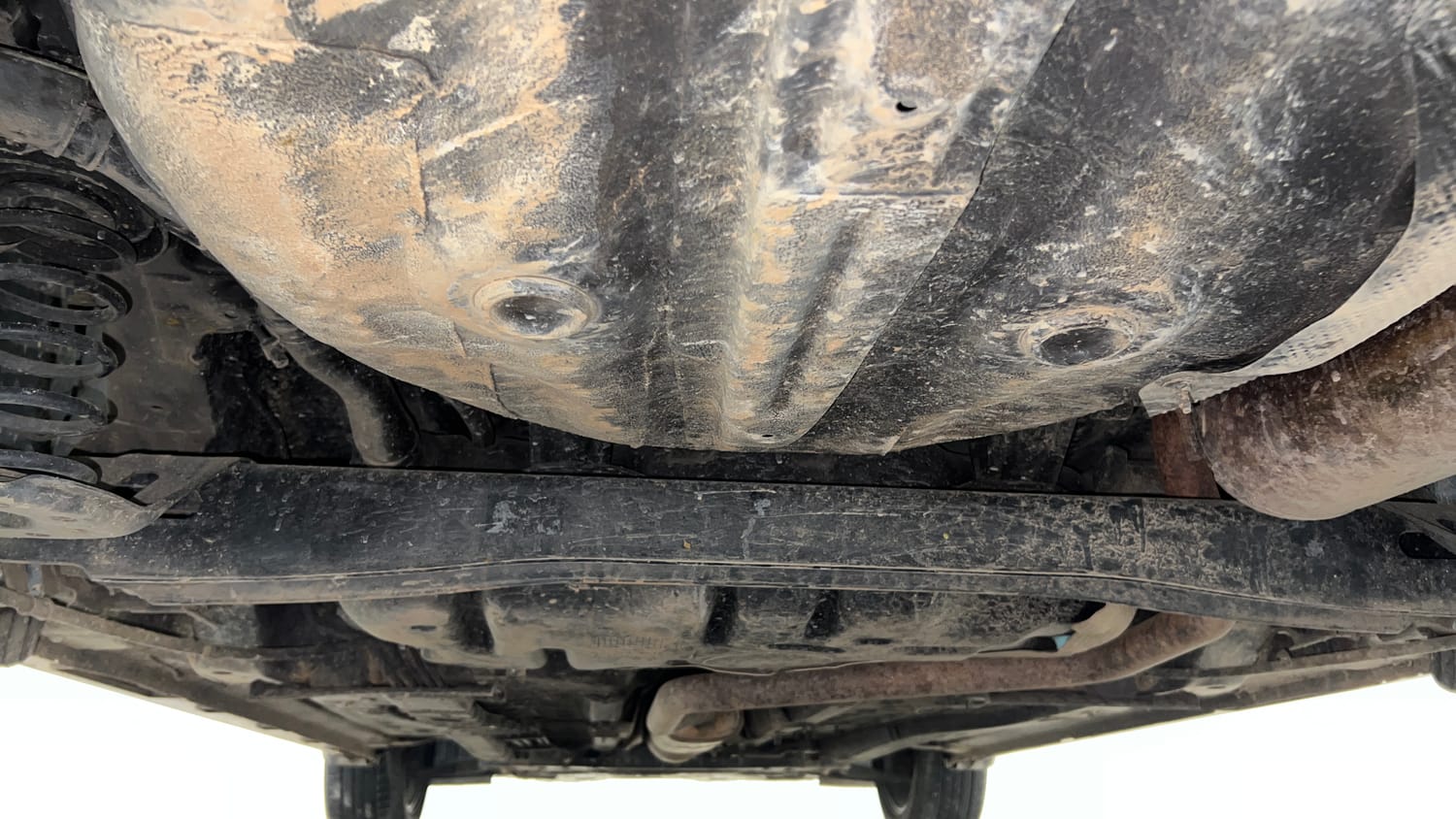 Used 2023 Hyundai New i20 Asta (O) 1.0 Turbo DCT Petrol Automatic extra REAR UNDERBODY VIEW (TAKEN FROM REAR)