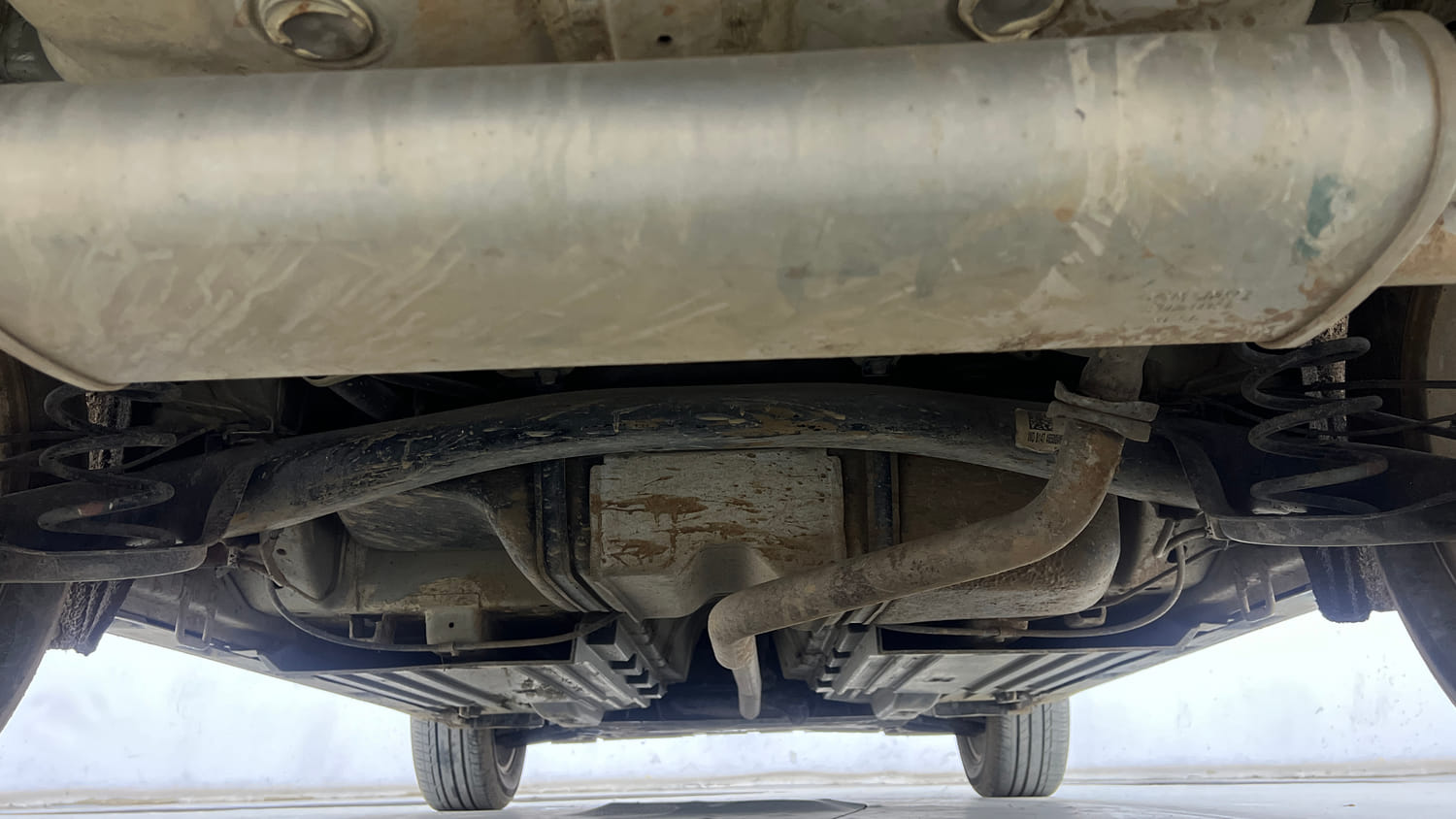 Used 2017 Maruti Suzuki Vitara Brezza [2016-2020] ZDi Plus Diesel Manual extra REAR UNDERBODY VIEW (TAKEN FROM REAR)