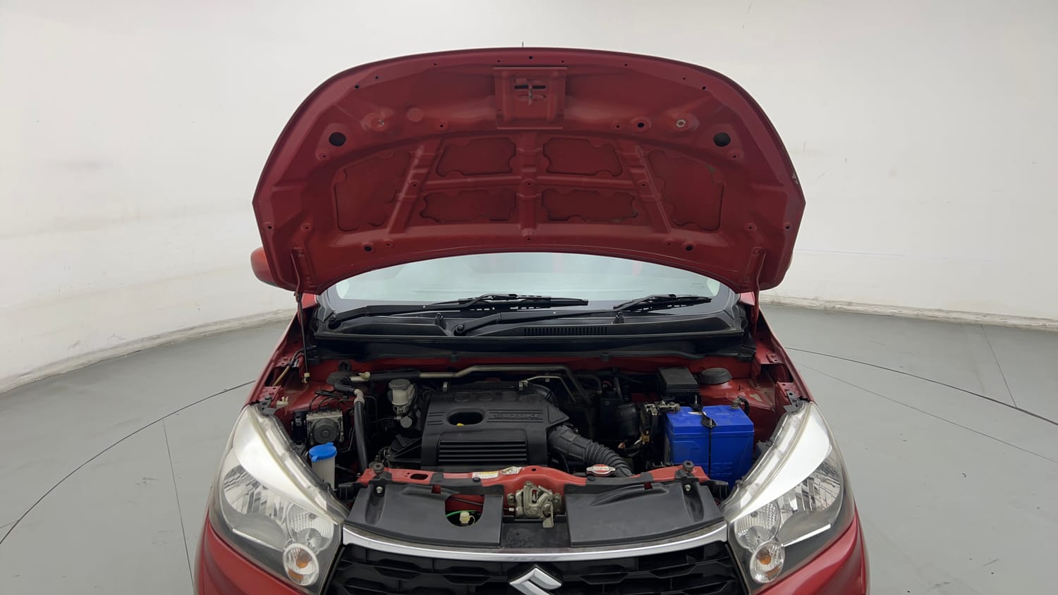 Used 2019 Maruti Suzuki Celerio VXi AMT Petrol Automatic engine ENGINE & BONNET OPEN FRONT VIEW