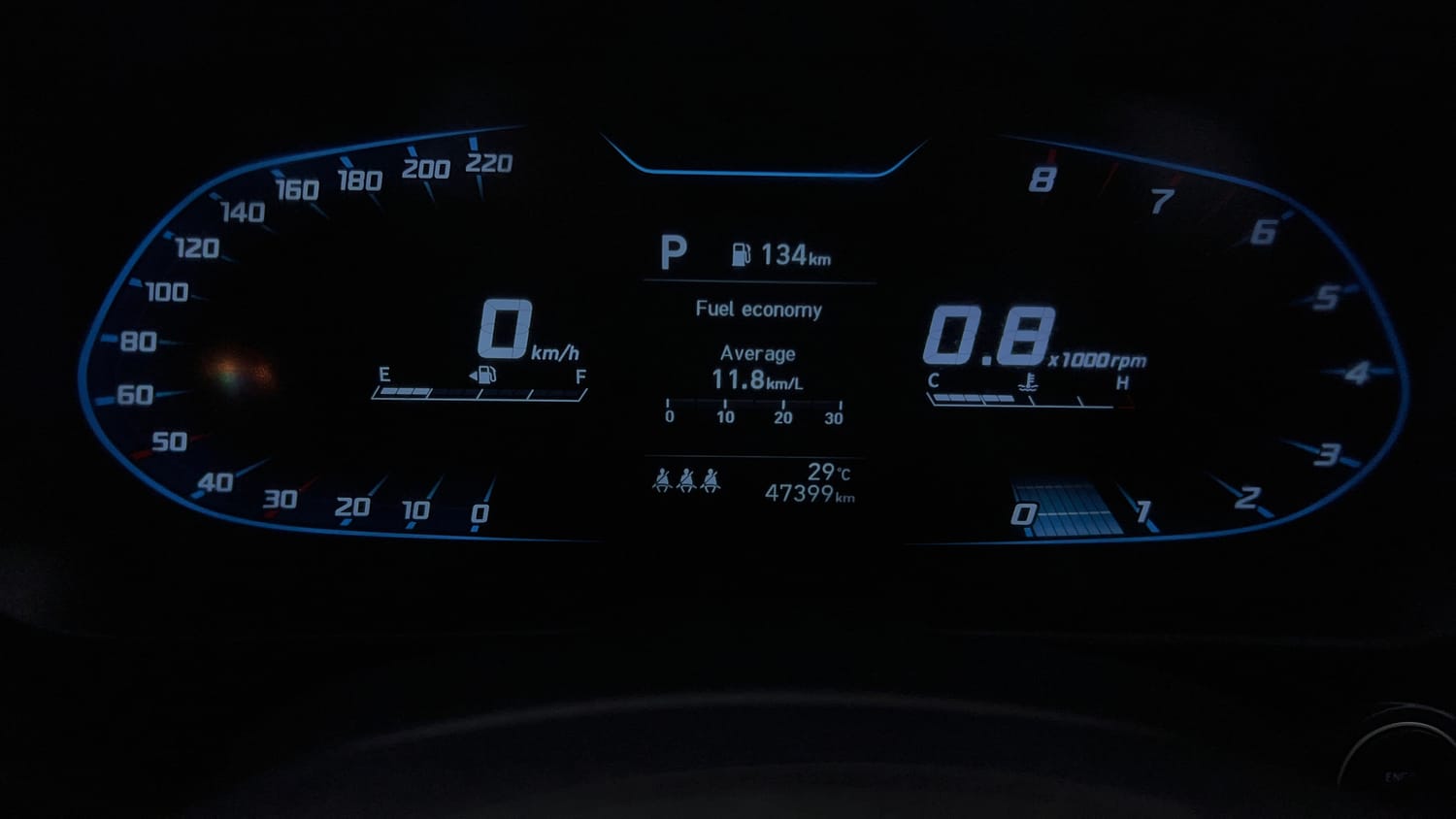 Used 2023 Hyundai New i20 Asta (O) 1.0 Turbo DCT Petrol Automatic interior CLUSTERMETER VIEW