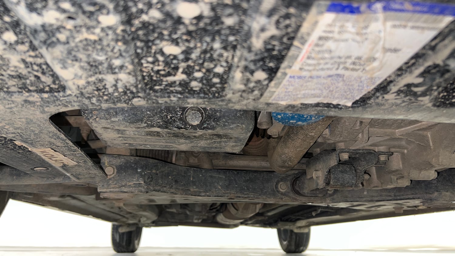 Used 2023 Hyundai New i20 Asta (O) 1.0 Turbo DCT Petrol Automatic extra FRONT LEFT UNDERBODY VIEW