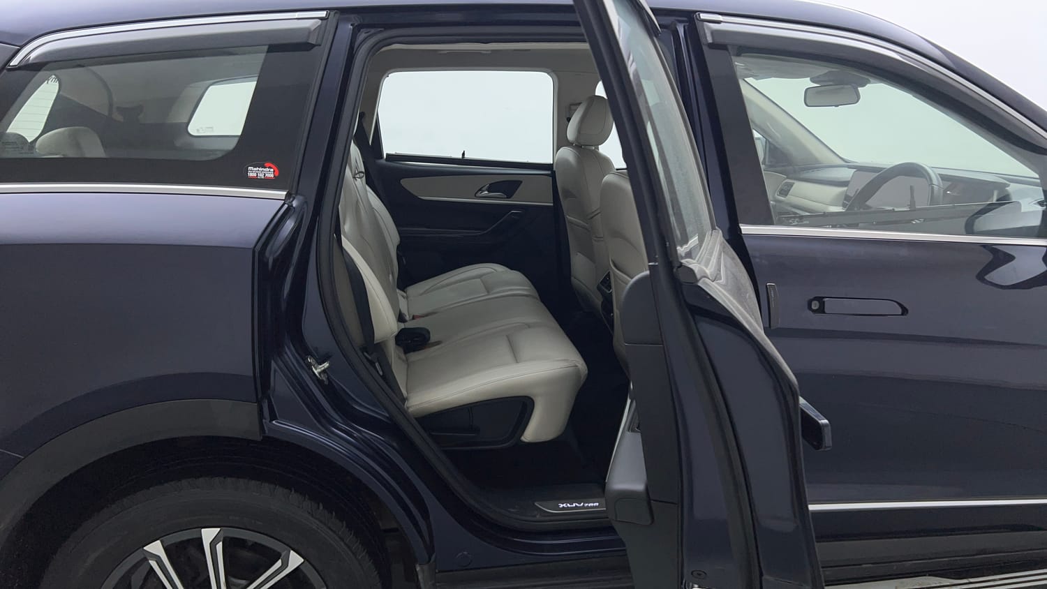 Used 2022 Mahindra XUV700 AX 7 Petrol AT Luxury Pack 7 STR Petrol Automatic interior RIGHT SIDE REAR DOOR CABIN VIEW
