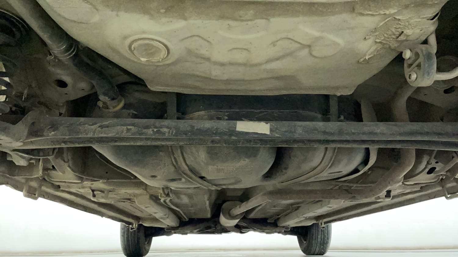 Used 2014 Maruti Suzuki Celerio VXi Petrol Manual extra REAR UNDERBODY VIEW (TAKEN FROM REAR)