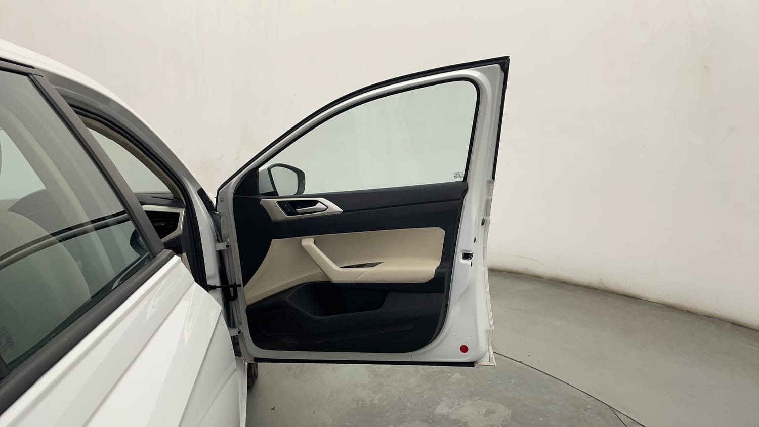 Used 2023 Volkswagen Virtus Highline 1.0 TSI MT Petrol Manual interior RIGHT FRONT DOOR OPEN VIEW