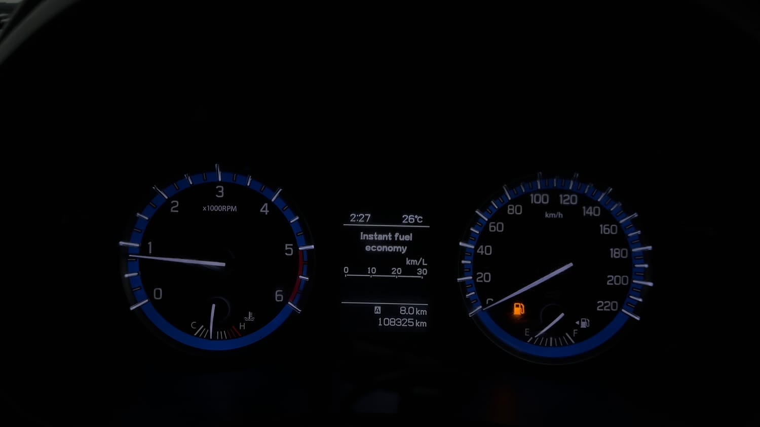 Used 2016 Maruti Suzuki S-Cross Delta 1.6 Diesel Manual interior CLUSTERMETER VIEW