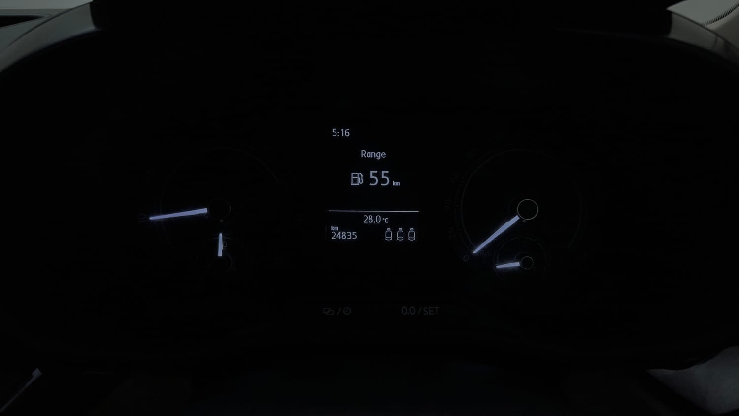 Used 2024 Skoda Slavia Ambition 1.0L TSI MT Petrol Manual interior CLUSTERMETER VIEW