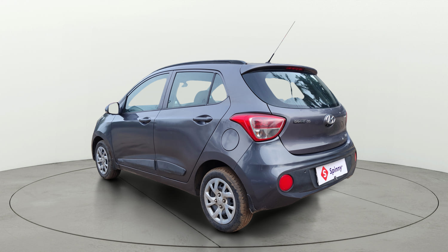 Used 2017 Hyundai Grand i10 Sportz (O) 1.2 Kappa VTVT Petrol Manual exterior LEFT REAR CORNER VIEW