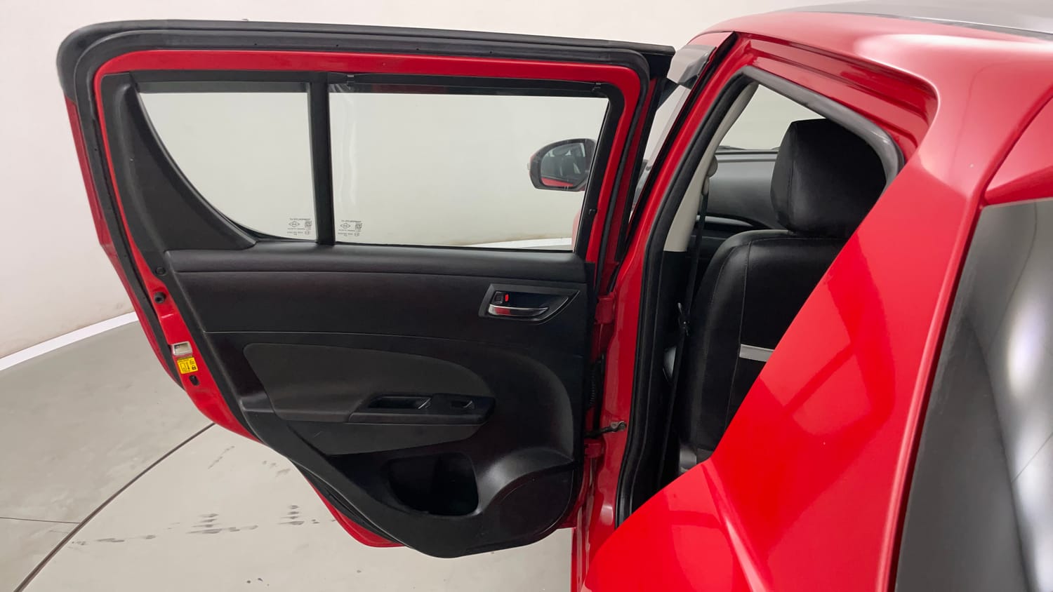 Used 2015 Maruti Suzuki Swift VXi Petrol Manual interior LEFT REAR DOOR OPEN VIEW