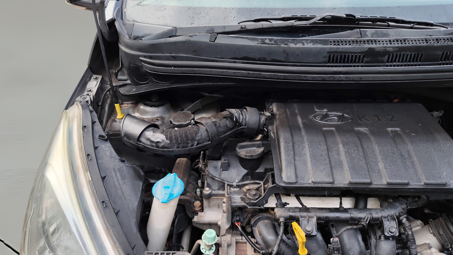 Used 2017 Hyundai Grand i10 Sportz (O) 1.2 Kappa VTVT Petrol Manual engine ENGINE RIGHT SIDE VIEW