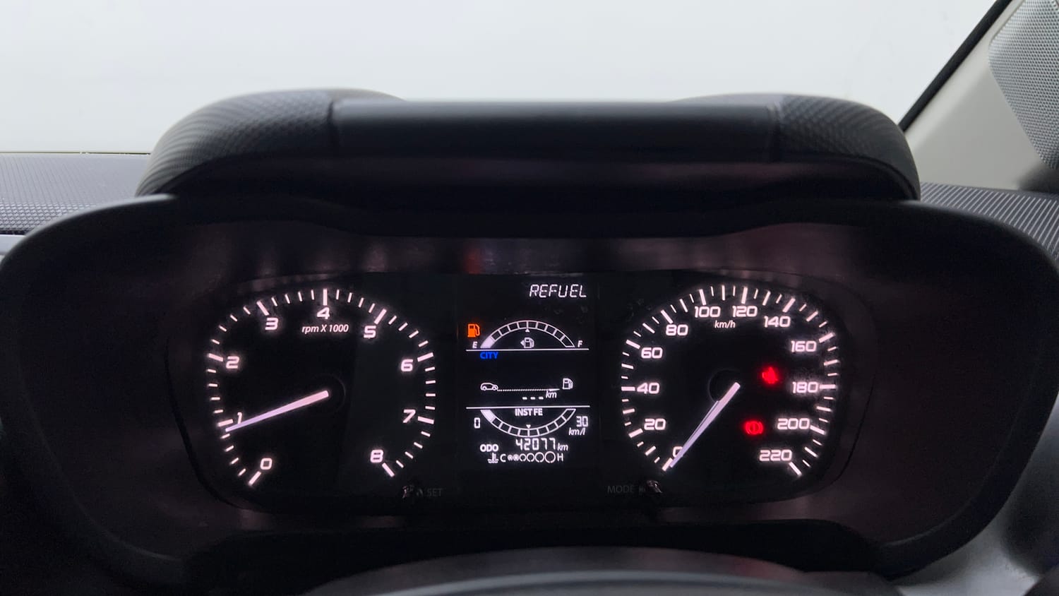 Used 2022 Tata Altroz XE Petrol Petrol Manual interior CLUSTERMETER VIEW