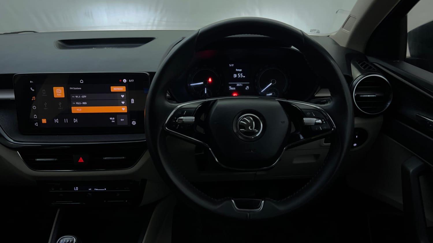 Used 2024 Skoda Slavia Ambition 1.0L TSI MT Petrol Manual interior STEERING VIEW