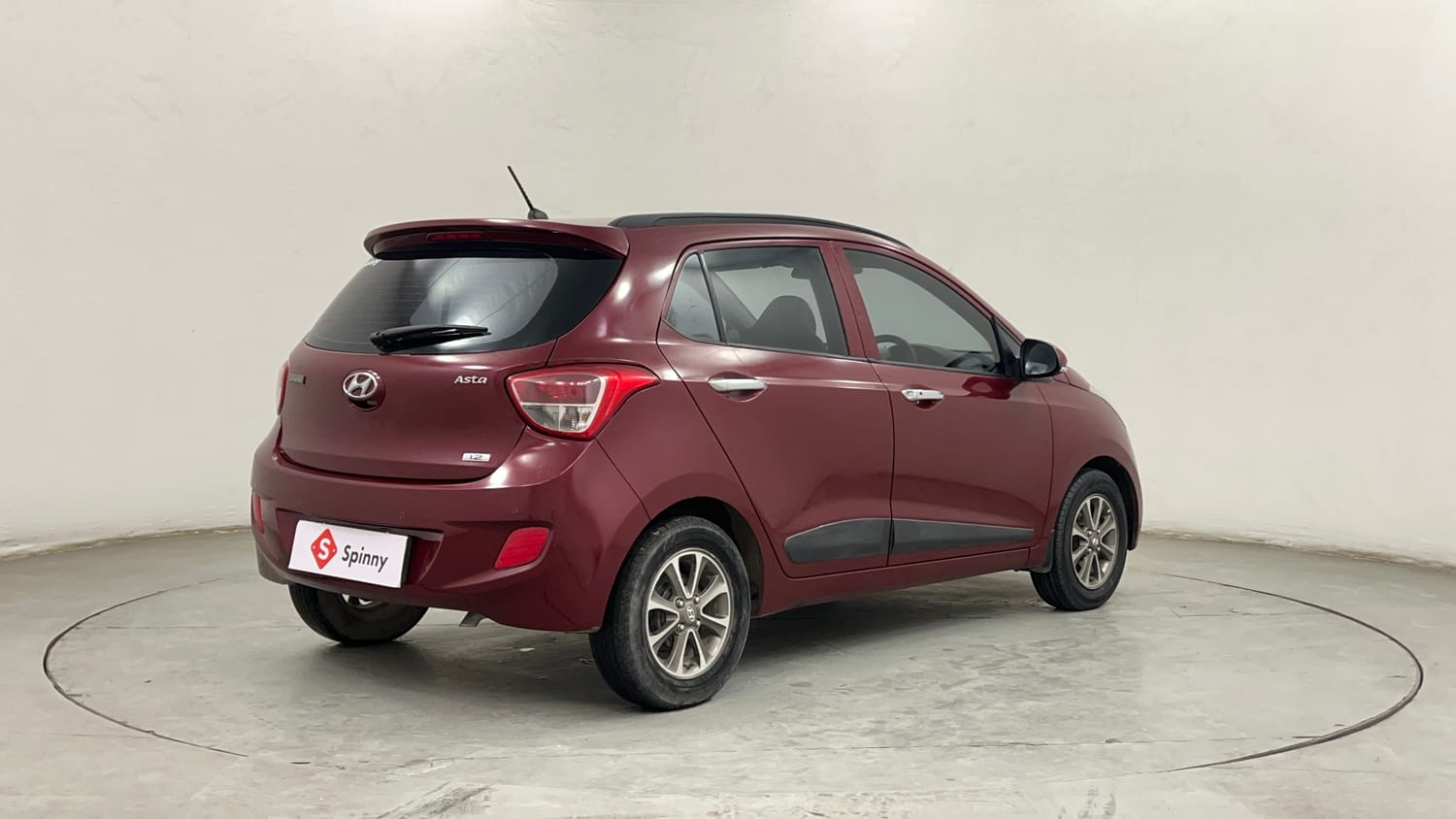 Used 2013 Hyundai Grand i10 Asta 1.2 Kappa VTVT (O) Petrol Manual exterior RIGHT REAR CORNER VIEW