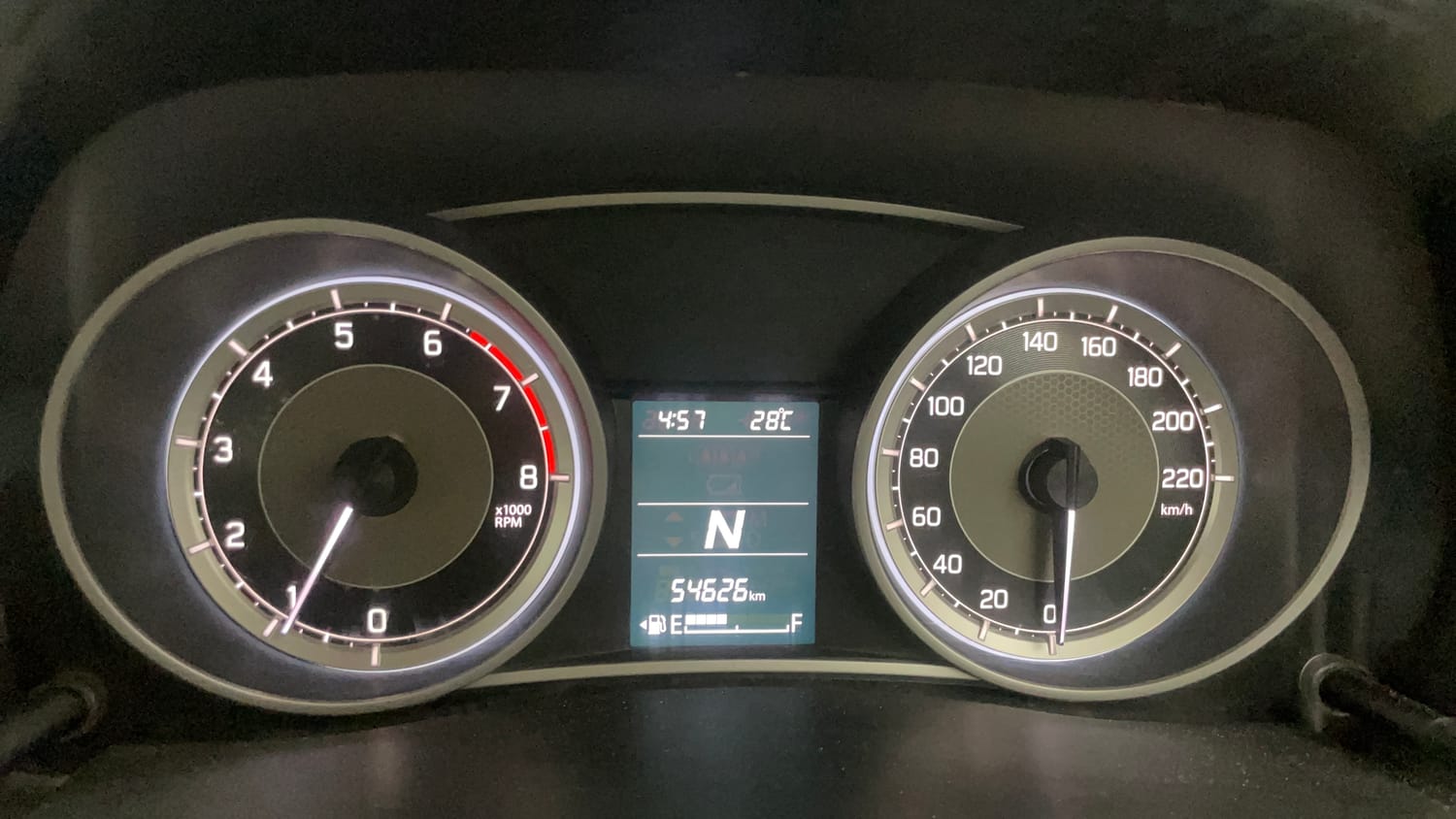 Used 2019 Maruti Suzuki Dzire VXi AMT Petrol Automatic interior CLUSTERMETER VIEW