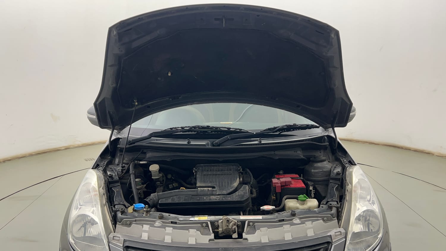Used 2013 Maruti Suzuki Swift Dzire VXI Petrol Manual engine ENGINE & BONNET OPEN FRONT VIEW
