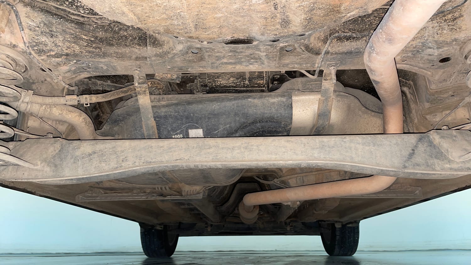 Used 2023 kia Seltos HTX 1.5 Petrol IVT Petrol Automatic extra REAR UNDERBODY VIEW (TAKEN FROM REAR)