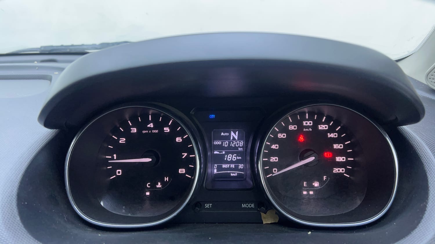 Used 2018 Tata Tiago Revotron XZA Petrol Automatic interior CLUSTERMETER VIEW