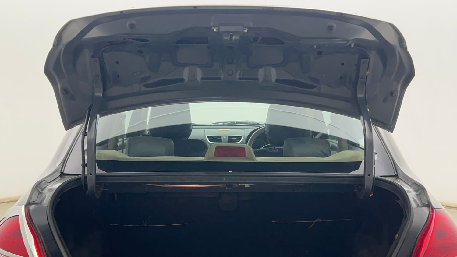 Used 2013 Maruti Suzuki Swift Dzire VXI Petrol Manual interior DICKY DOOR OPEN VIEW