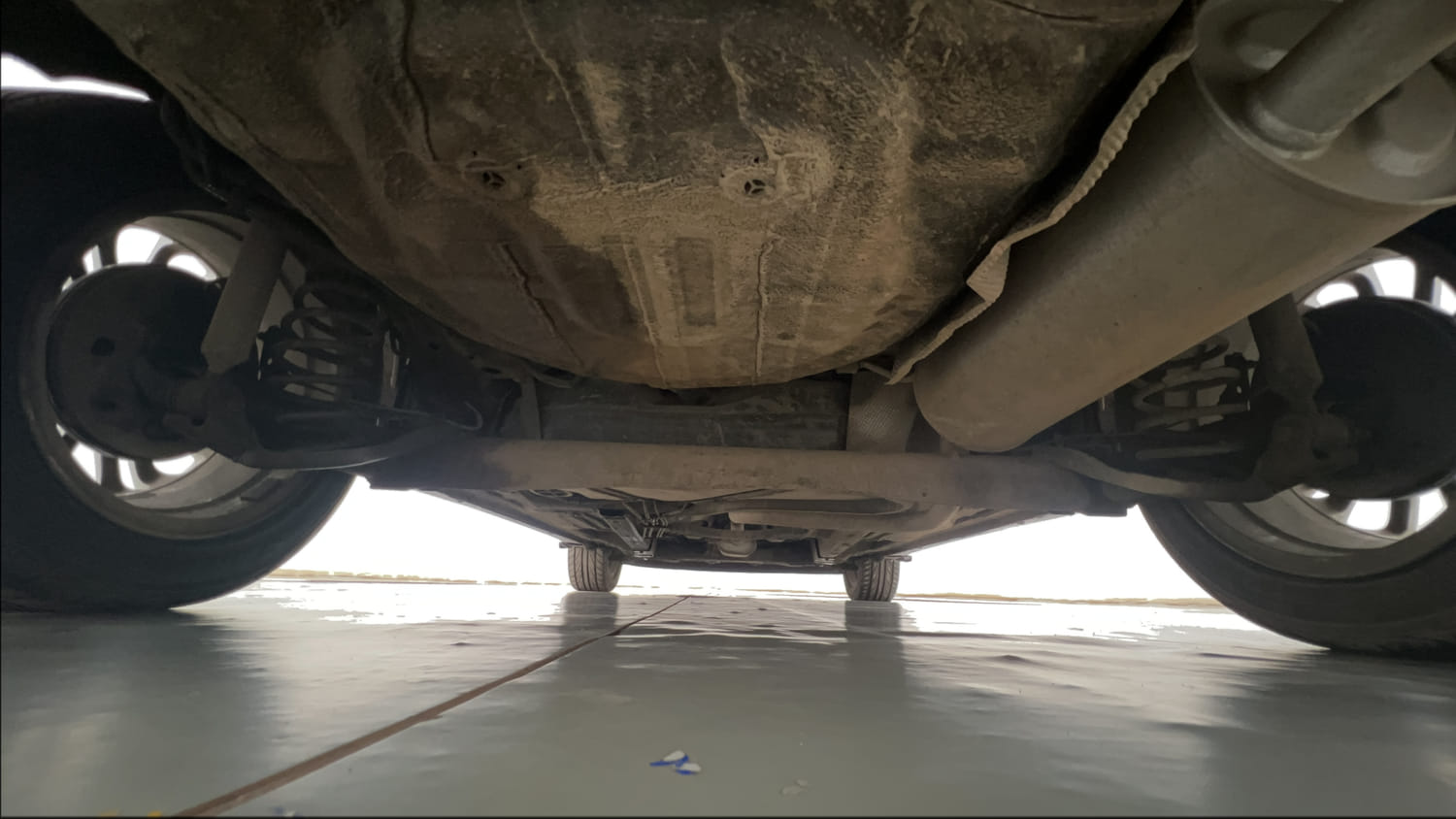 Used 2019 Ford Figo Aspire Titanium Plus 1.2 Ti-VCT Petrol Manual extra REAR UNDERBODY VIEW (TAKEN FROM REAR)