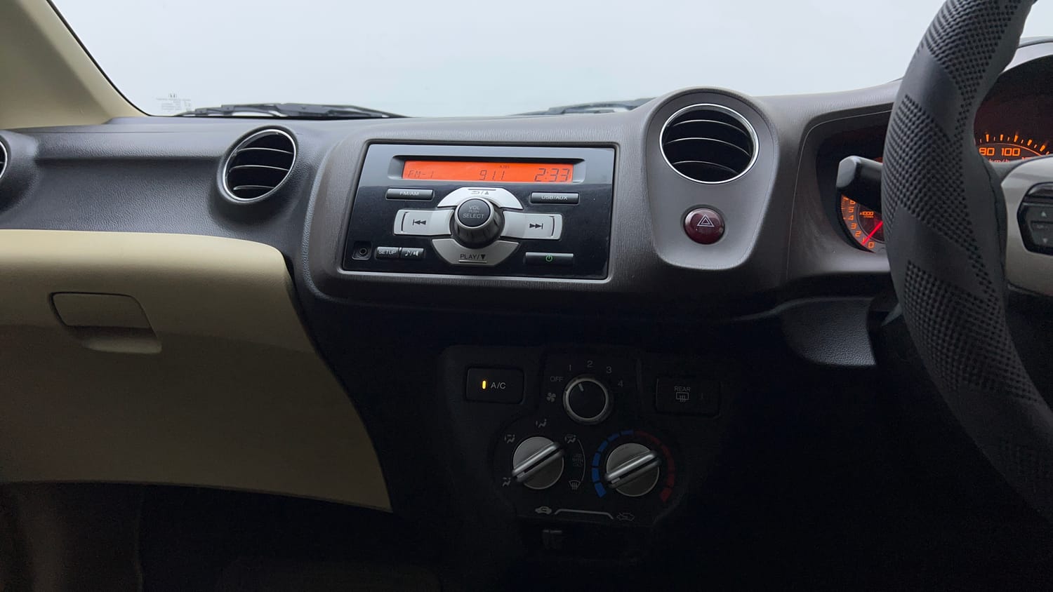 Used 2013 Honda Brio S MT Petrol Manual interior MUSIC SYSTEM & AC CONTROL VIEW