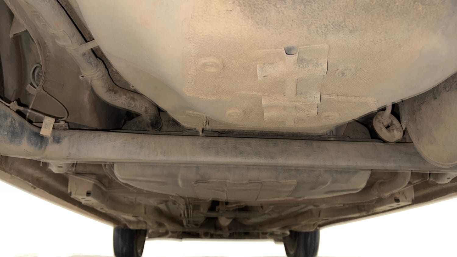 Used 2023 Tata Tiago XZA Plus Petrol Automatic extra REAR UNDERBODY VIEW (TAKEN FROM REAR)