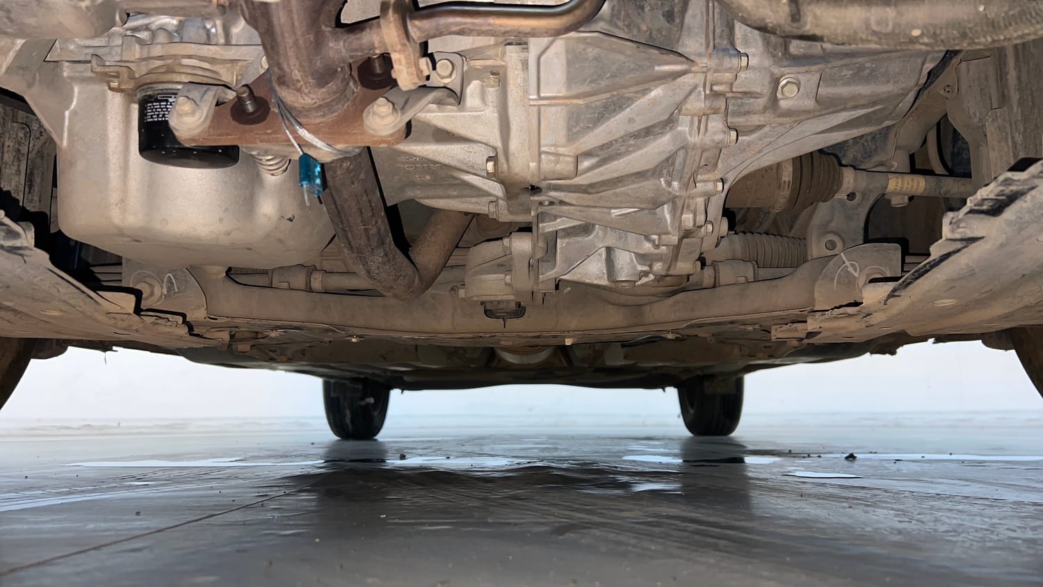 Used 2023 Maruti Suzuki Baleno Sigma MT Petrol Manual extra FRONT LEFT UNDERBODY VIEW