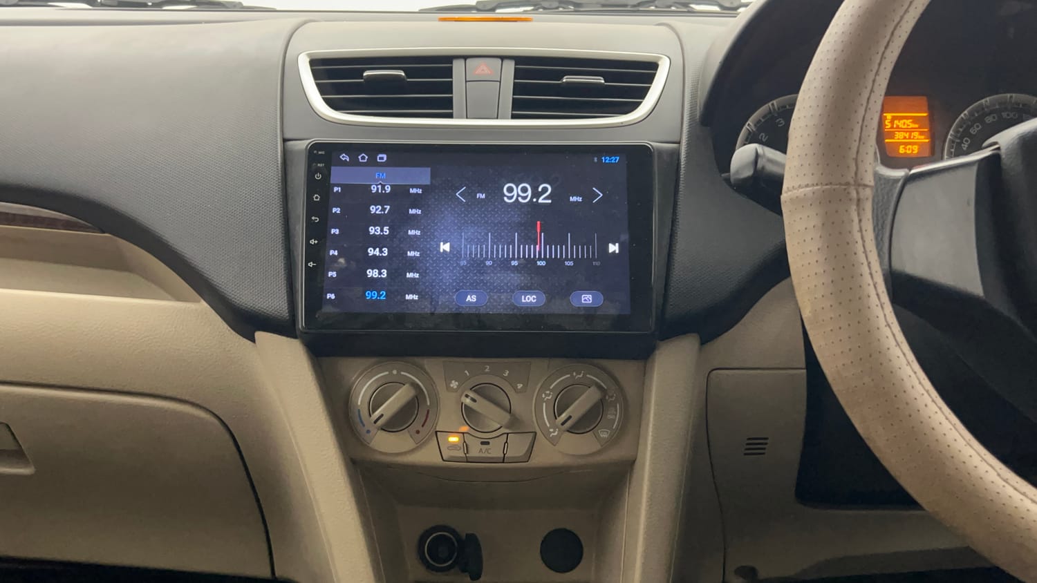 Used 2013 Maruti Suzuki Swift Dzire VXI Petrol Manual interior MUSIC SYSTEM & AC CONTROL VIEW