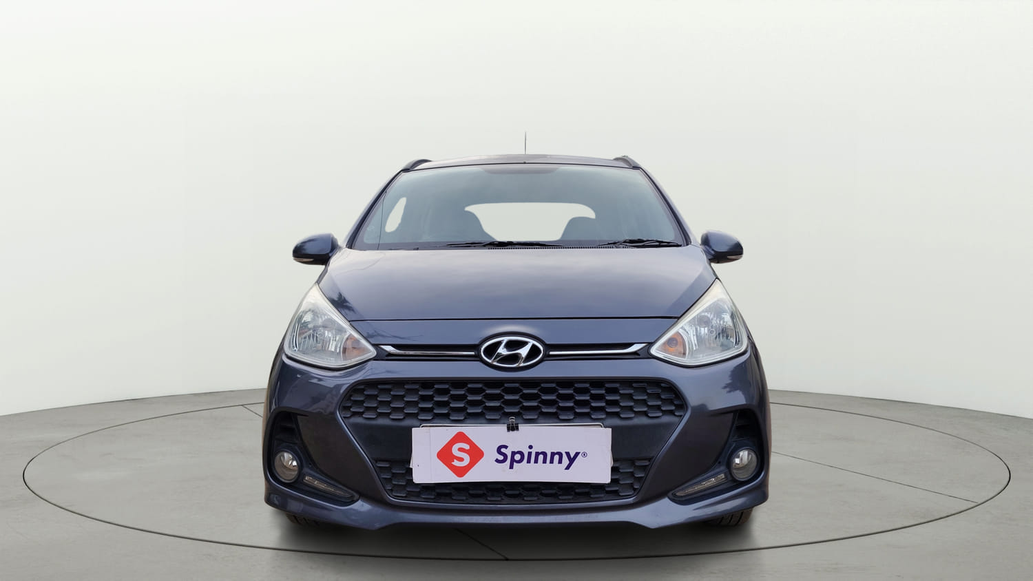 Used 2017 Hyundai Grand i10 Sportz (O) 1.2 Kappa VTVT Petrol Manual exterior FRONT VIEW