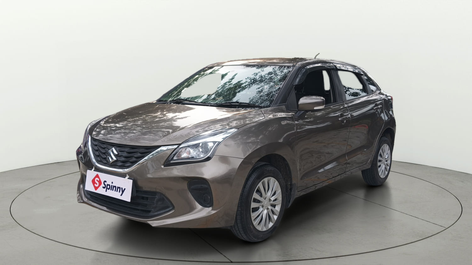 Used 2021 Maruti Suzuki Baleno Delta Petrol Manual exterior LEFT FRONT CORNER VIEW