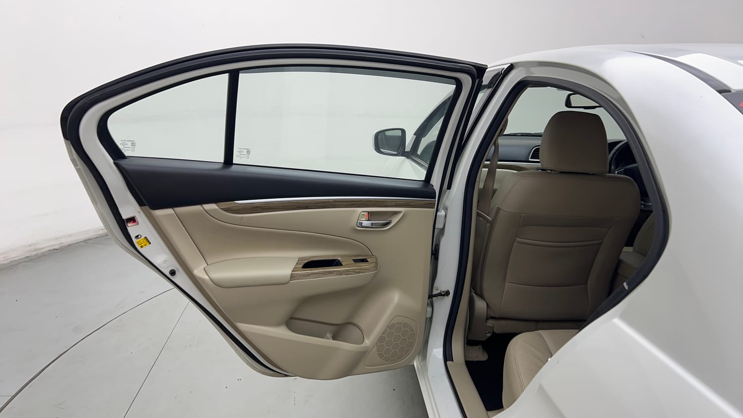 Used 2022 Maruti Suzuki Ciaz Alpha 1.5 AT Petrol Automatic interior LEFT REAR DOOR OPEN VIEW