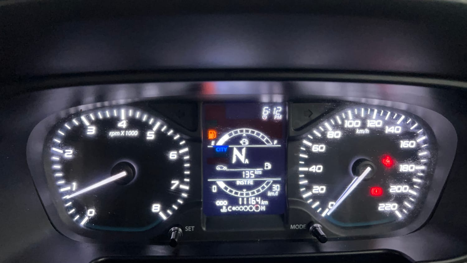 Used 2023 Tata Punch Adventure AMT Petrol Automatic interior CLUSTERMETER VIEW