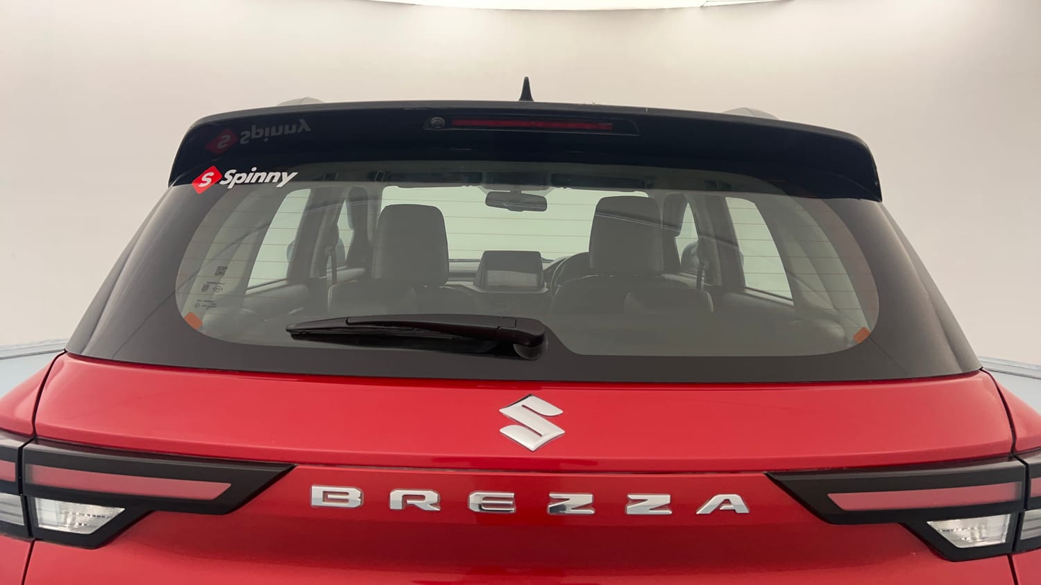 Used 2022 Maruti Suzuki Brezza Zxi Plus Dual Tone Petrol Manual exterior BACK WINDSHIELD VIEW