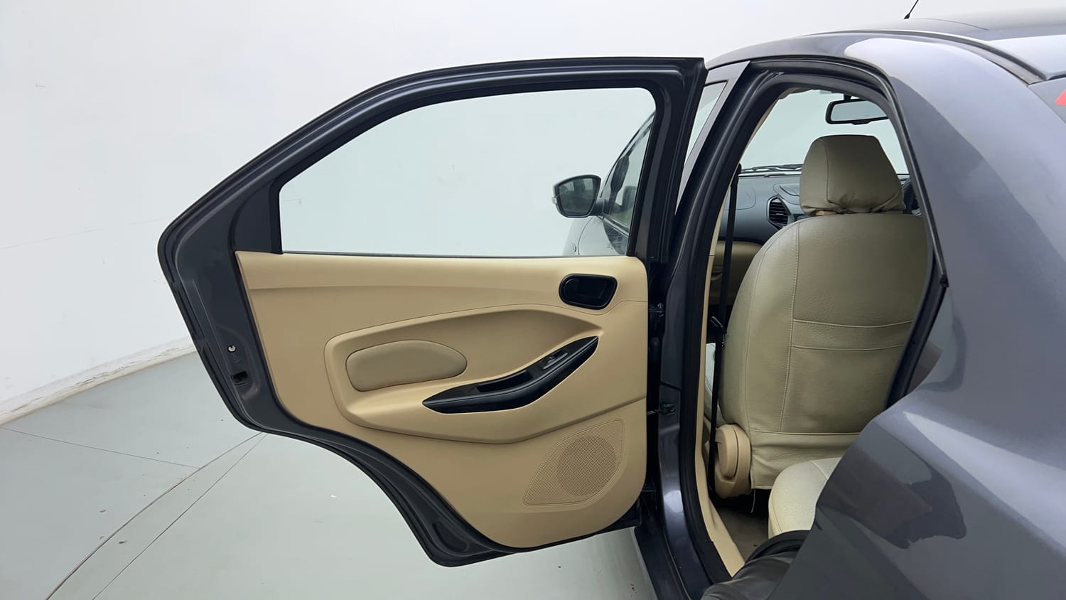 Used 2018 Ford Figo Aspire Titanium 1.2 Ti-VCT Petrol Manual interior LEFT REAR DOOR OPEN VIEW