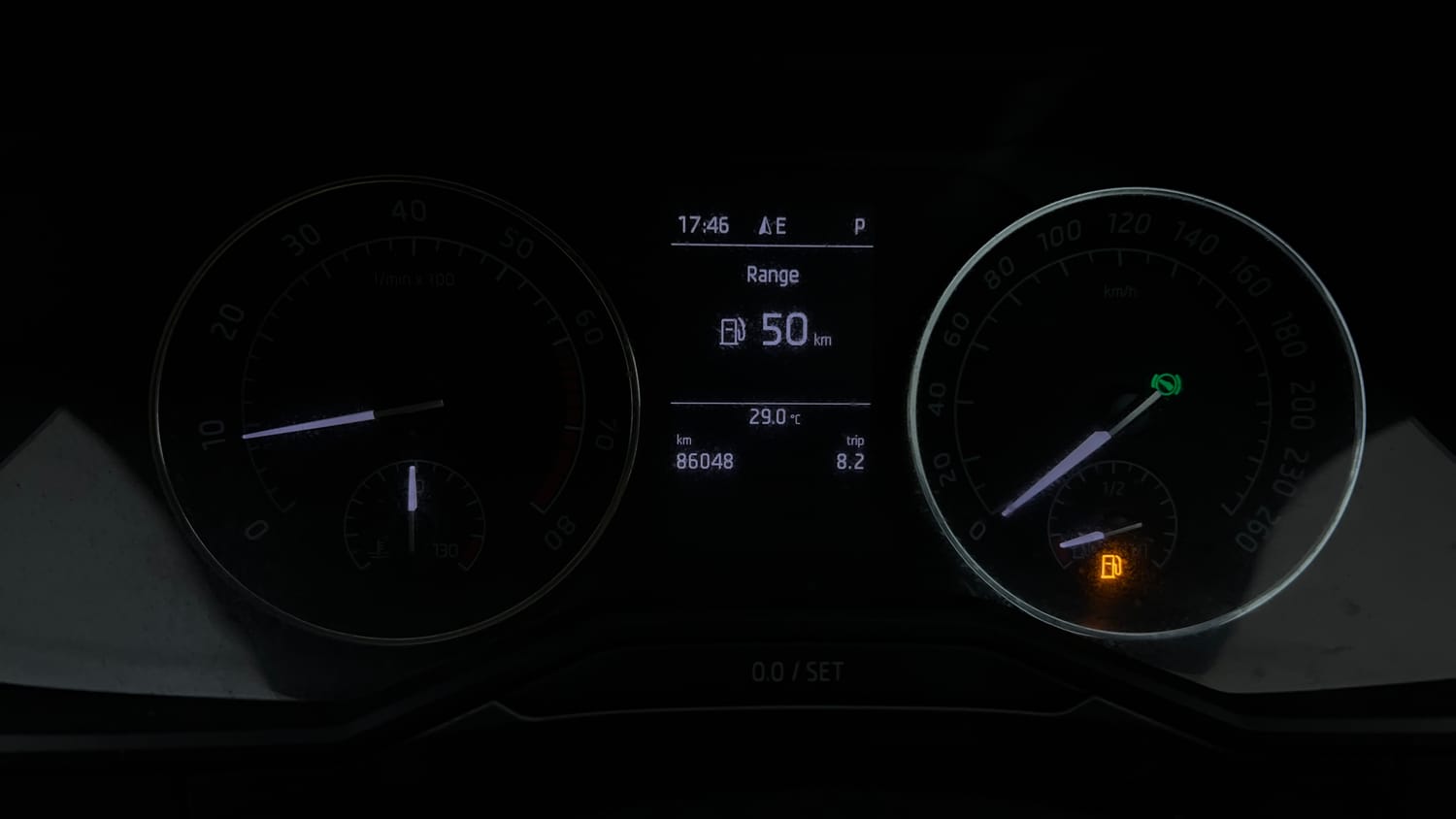 Used 2018 Skoda Superb Style TSI AT Petrol Automatic interior CLUSTERMETER VIEW