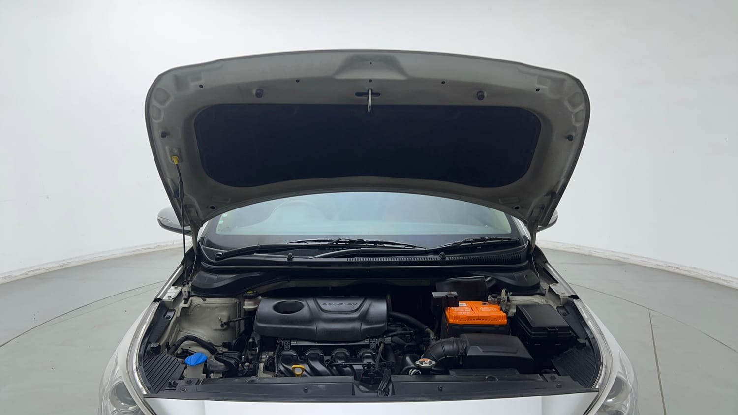 Used 2017 Hyundai Verna SX (O) 1.6 VTVT AT Petrol Automatic engine ENGINE & BONNET OPEN FRONT VIEW