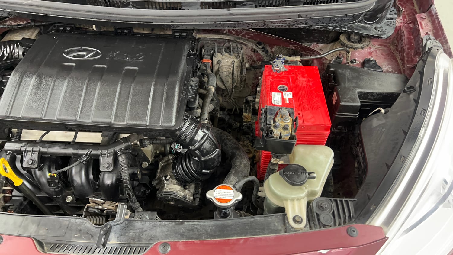 Used 2013 Hyundai Grand i10 Asta 1.2 Kappa VTVT (O) Petrol Manual engine ENGINE LEFT SIDE VIEW