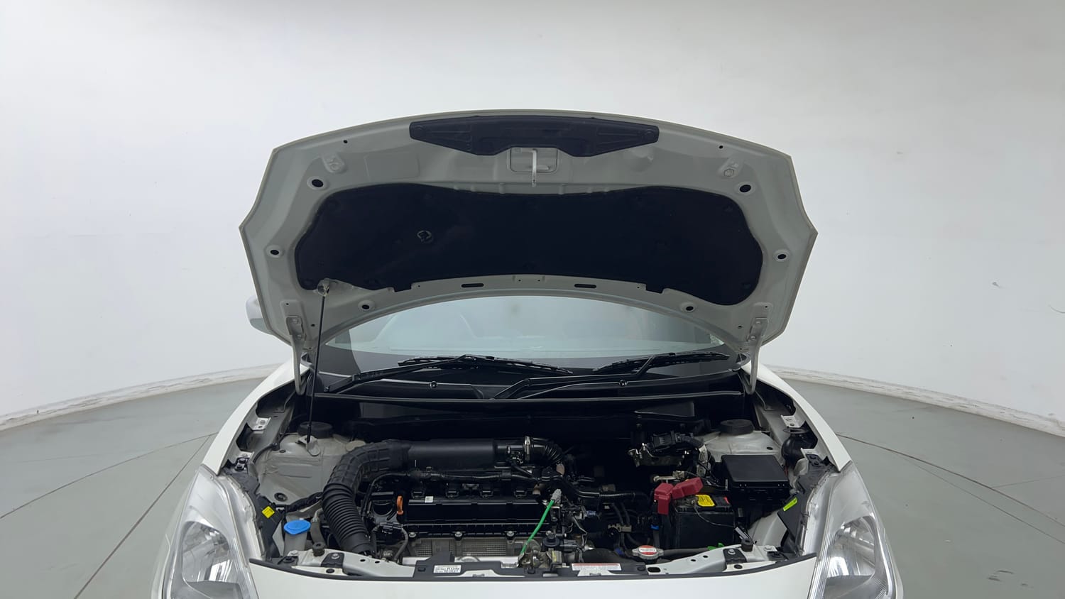 Used 2023 Maruti Suzuki Swift LXi Petrol Manual engine ENGINE & BONNET OPEN FRONT VIEW