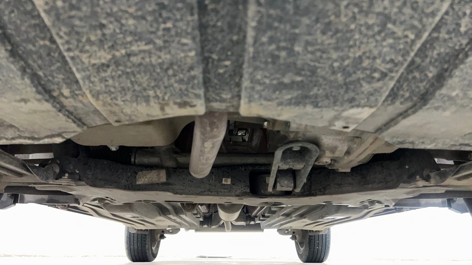 Used 2025 Maruti Suzuki Brezza ZXi Plus AT Petrol Automatic extra FRONT LEFT UNDERBODY VIEW
