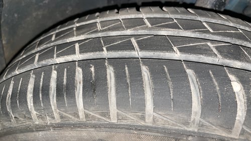 Used 2024 Renault Kwid RXT 1.0L Petrol Manual tyres RIGHT FRONT TYRE TREAD VIEW