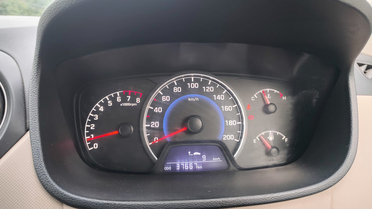Used 2017 Hyundai Grand i10 Sportz (O) 1.2 Kappa VTVT Petrol Manual interior CLUSTERMETER VIEW