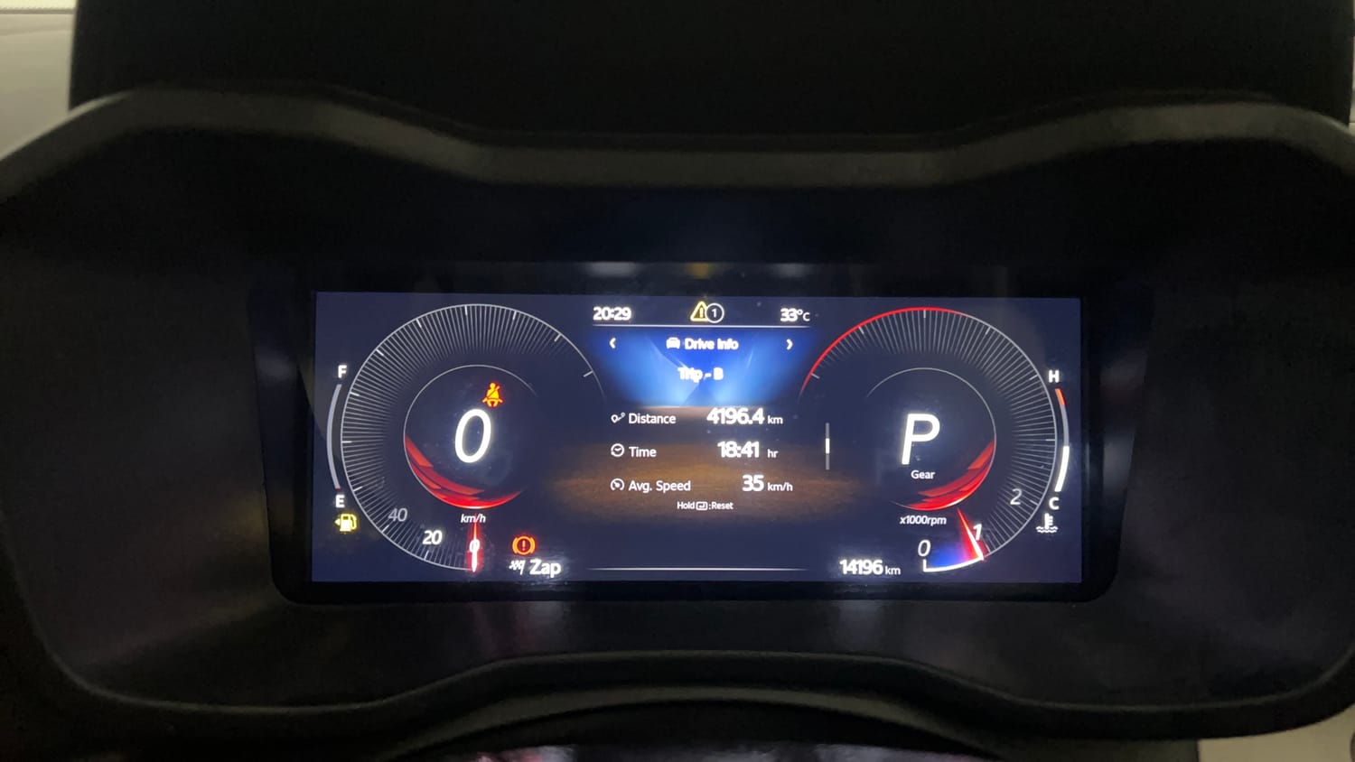Used 2025 Mahindra XUV 3XO AX7 1.2 Petrol AT Petrol Automatic interior CLUSTERMETER VIEW